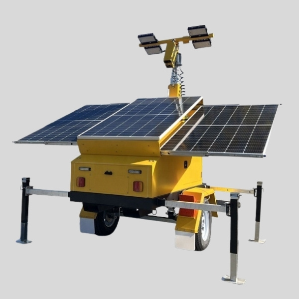 30 Fuß hydraulischer mobiler Solarlichtturm