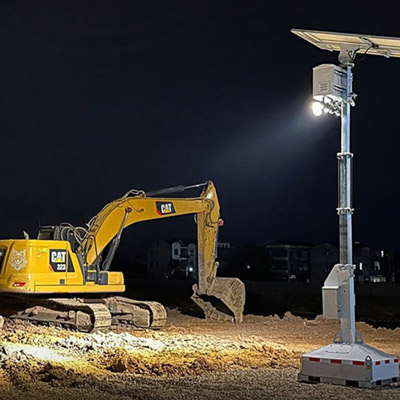 Lichtmast für Baustellen