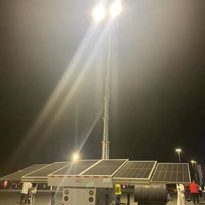Lichtmast für Veranstaltungen im Freien
