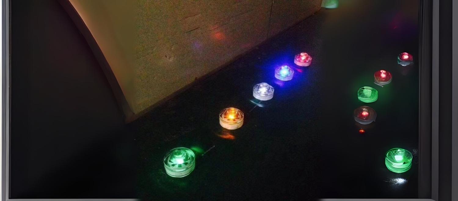 Iluminação de vidro para estrada