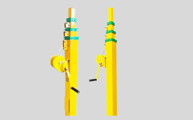 Manueller Mast