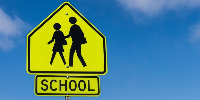 Pentagon-Shaped Sign