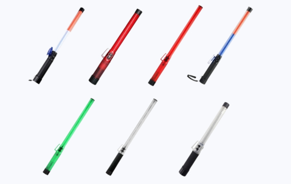 Bastón de tráfico de la policía