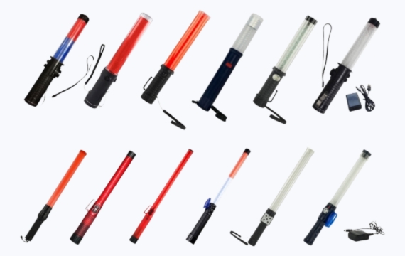 Bastón de tráfico recargable