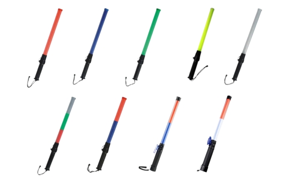 Bastón de tráfico de luz roja