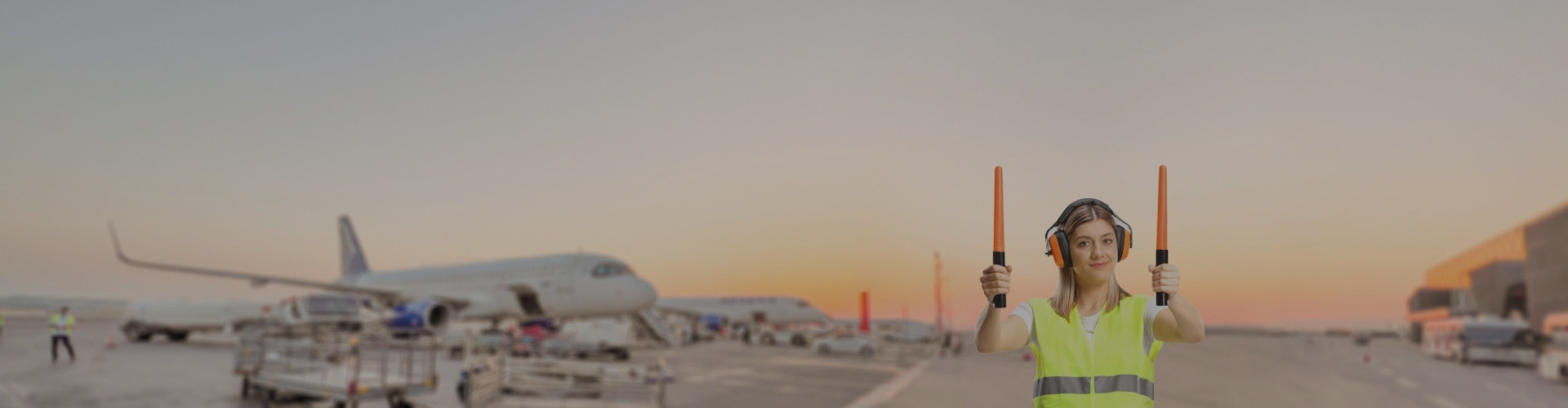 Bandera de bastón de tráfico