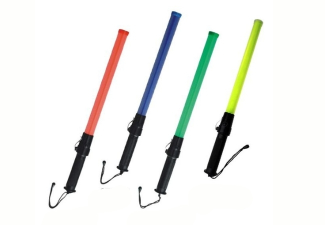 Bastón de tráfico en diferentes colores