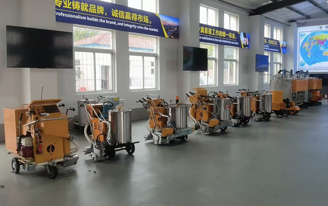 road marking machine showroom
