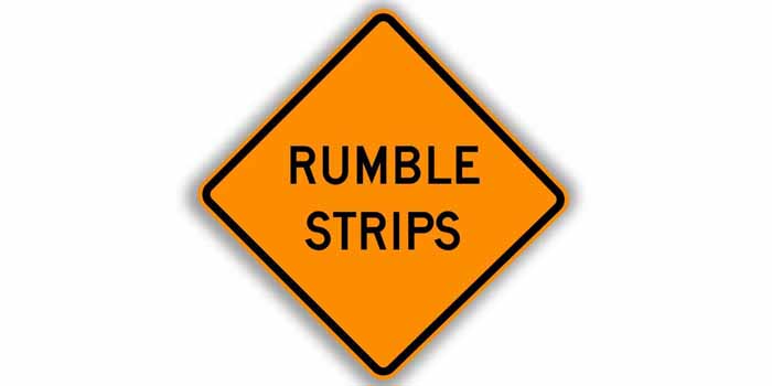 Rumble Strips Sign