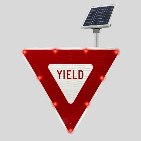 Solar Reflective Yield Sign