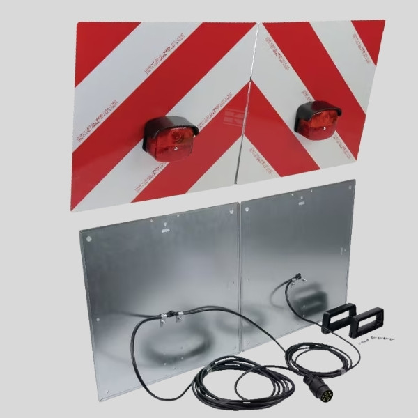 Warning Sign Panel with Light