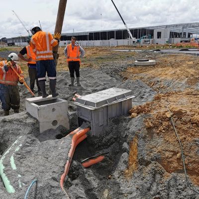 Airport port infrastructure