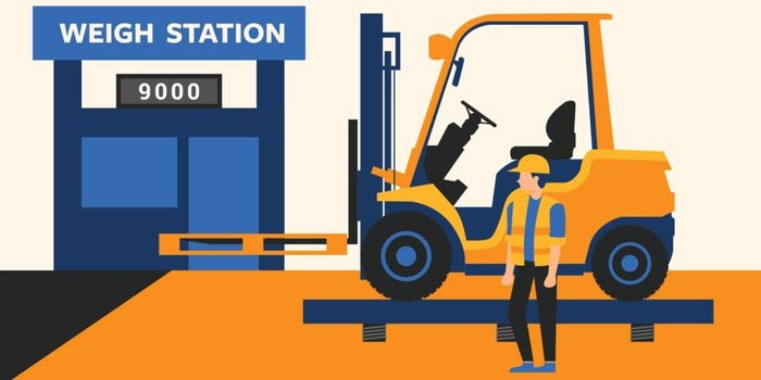 Peso promedio de una carretilla elevadora