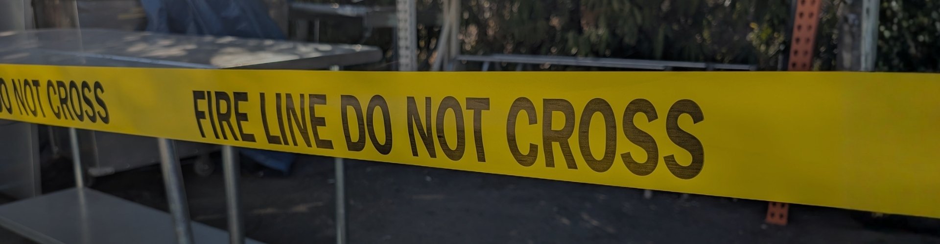 Barricade Tape Banner