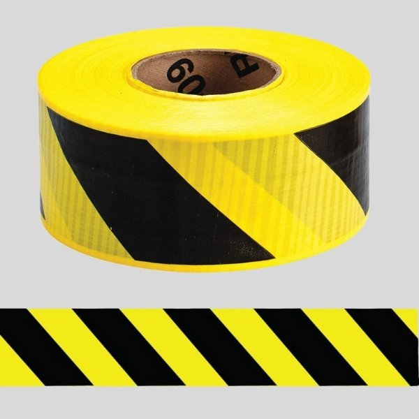 Black and Yellow Barricade Tape