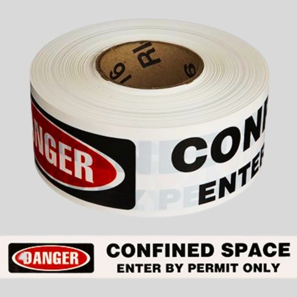 Confined Space Barricade Tape