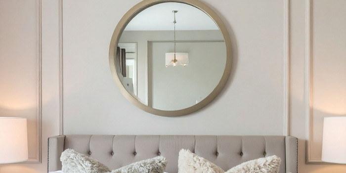 Espejo convexo decorativo redondo