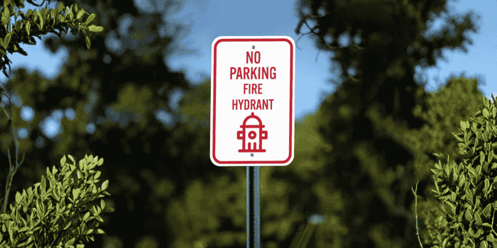 Fire Hydrant Parking Sign