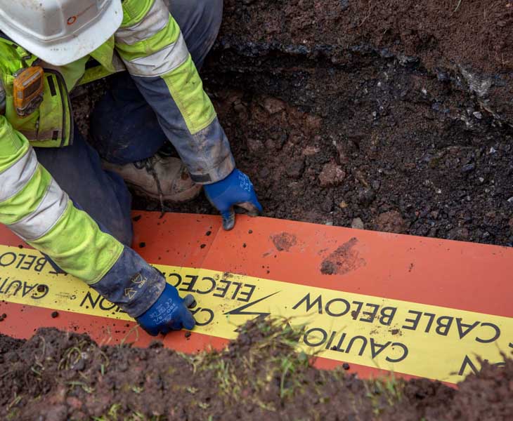 JACKWIN Plastic Cabile Protection Tiles