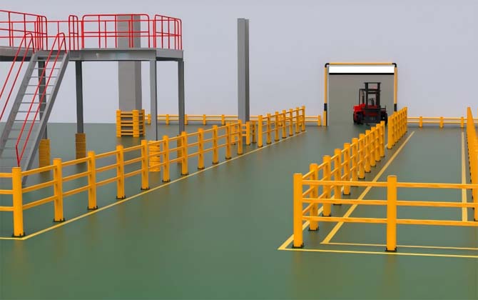 سياج المشاة للمصنع