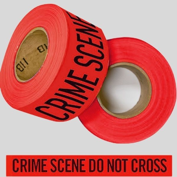 Red Crime Scene Do Not Cross Tape