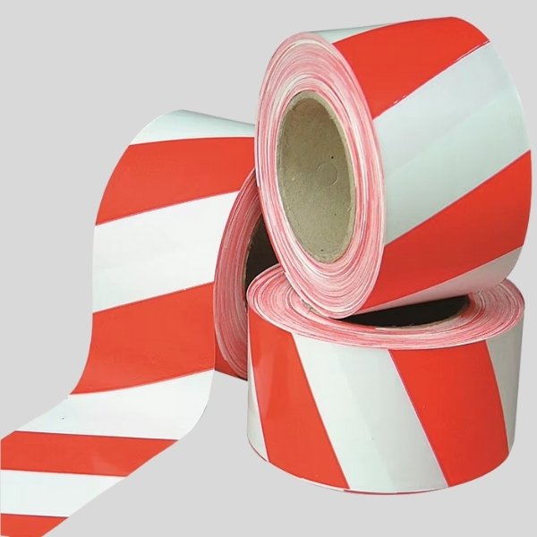 Red and White Barrier Tape