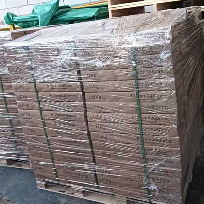 Poids de base en caoutchouc emballé dans un carton