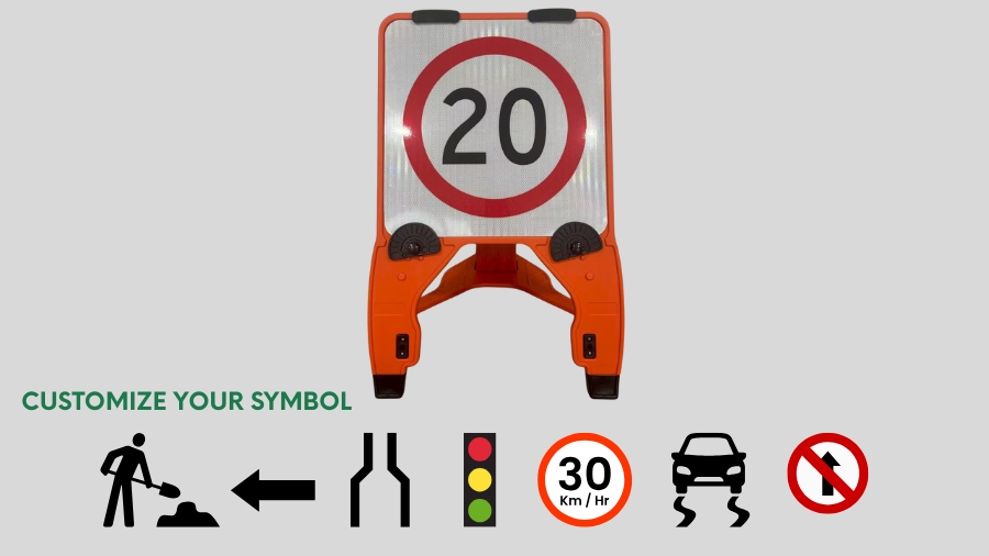 Temporary Road Q-sign