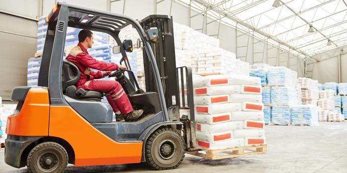 Carretilla elevadora de almacén