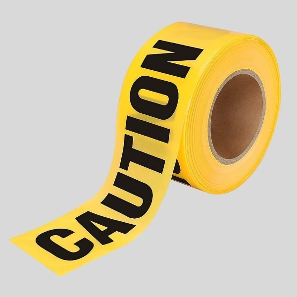 Yellow Caution Barricade Tape