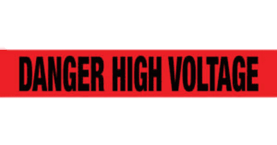 barricade tape danger high voltage