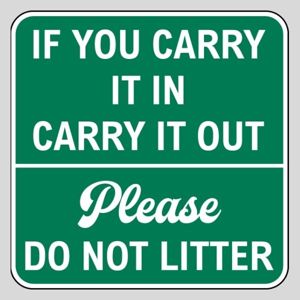 Carry In Carry Out Sign