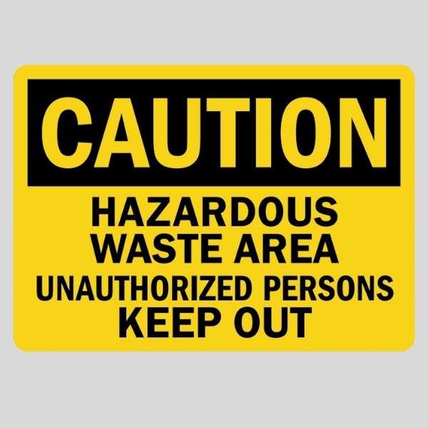 Caution Unauthorized Person Keep Out Sign