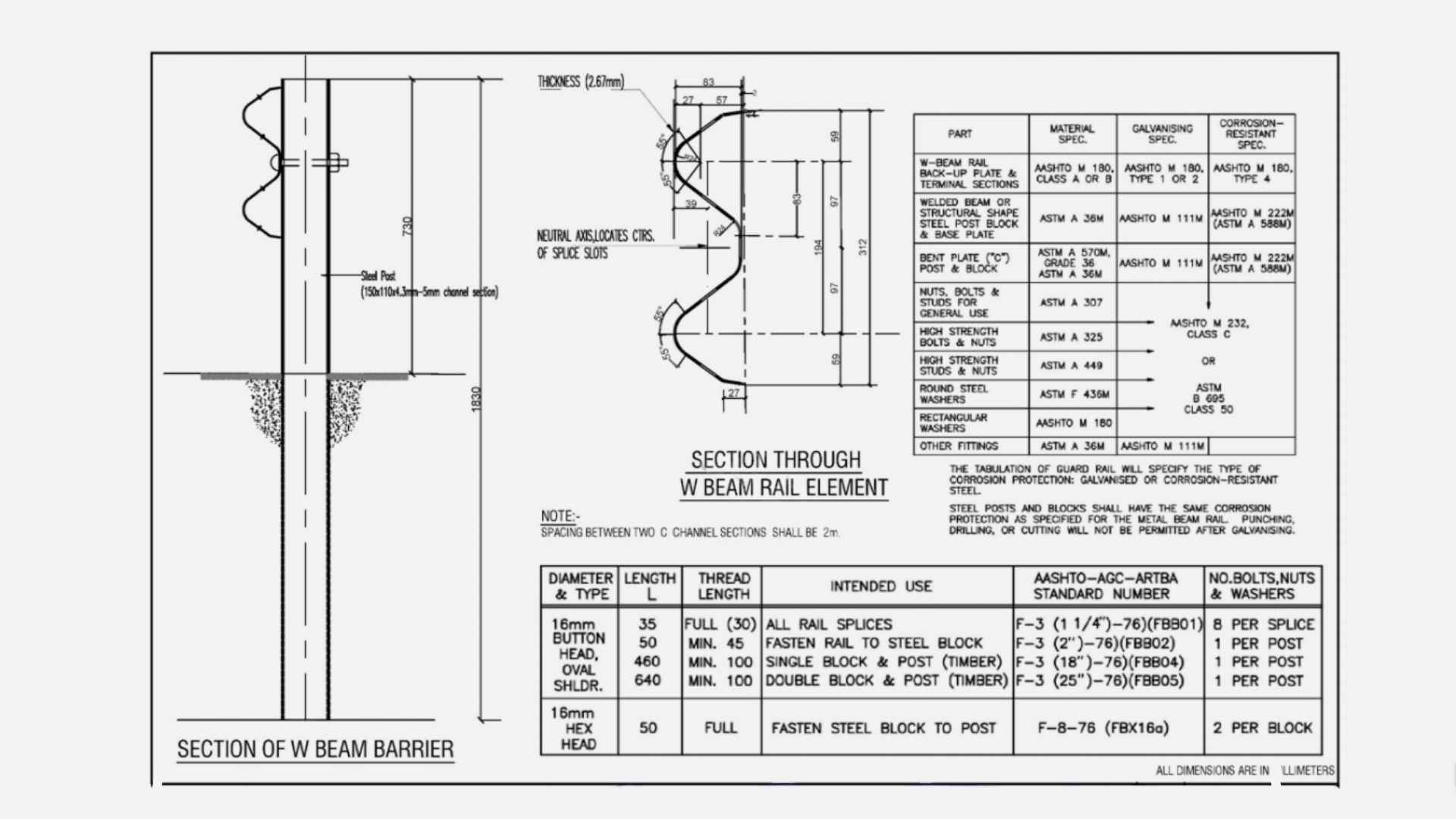 Crash Barrier Drawing-1