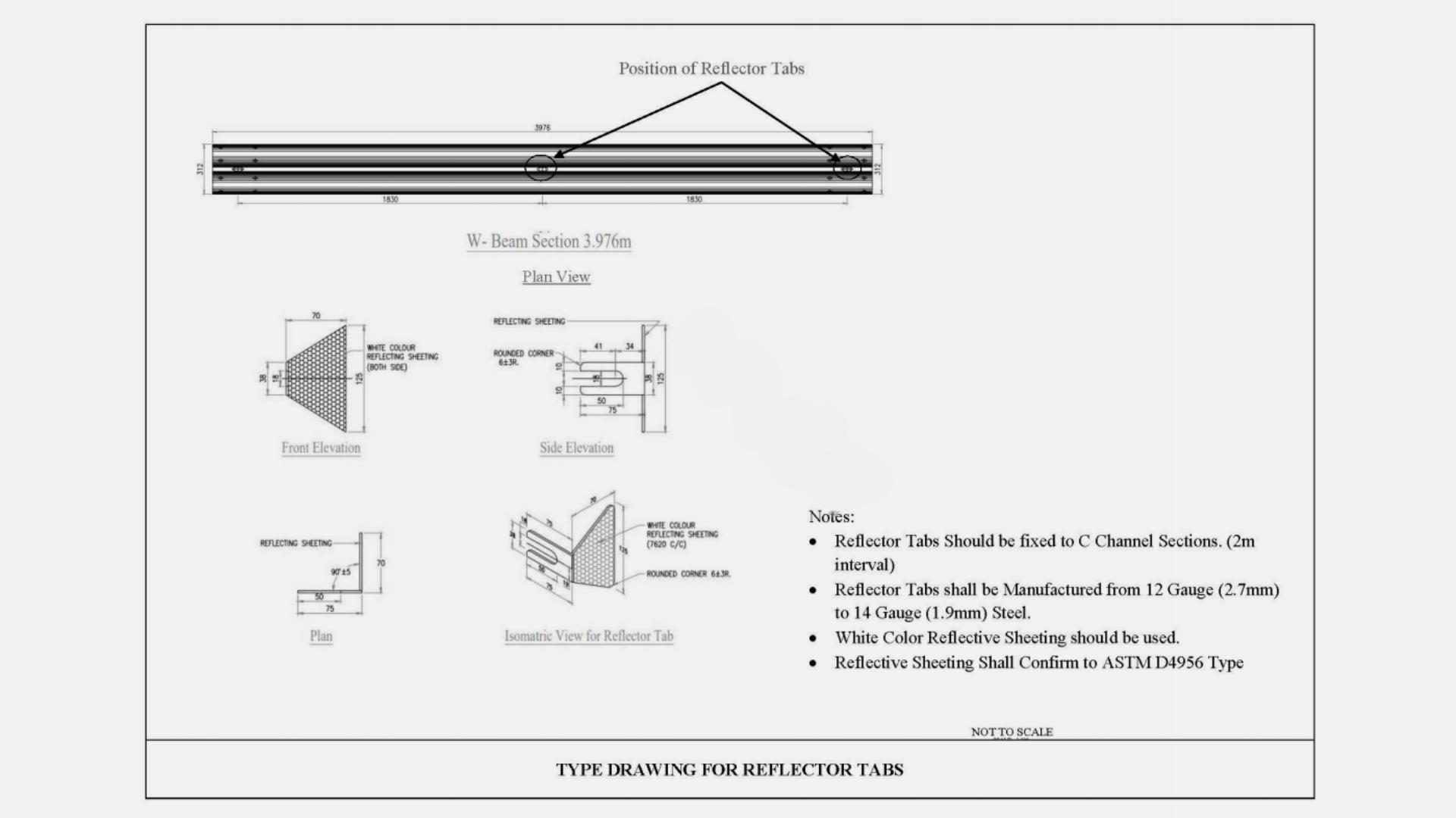 Crash Barrier Drawing-4
