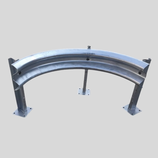 Curved Highway Guardrail