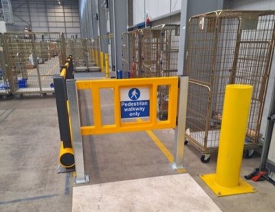 Guardrail Separating foot and vehicle traffic