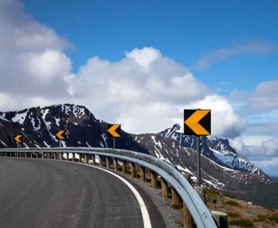 Guardrails in Mountain Roads
