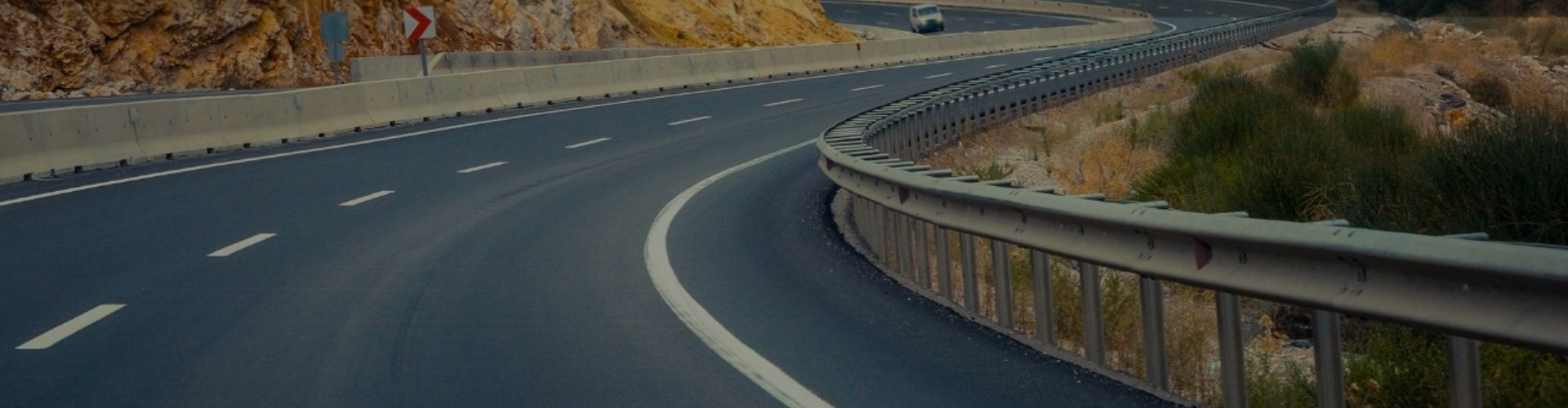 Highway Guardrail Banner