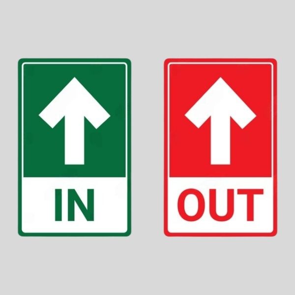 In And Out Sign