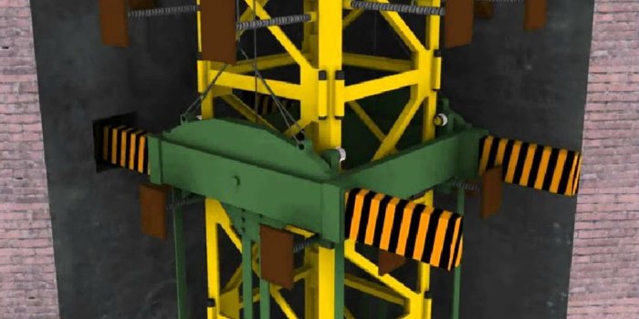 رافعة برجية داخلية للتسلق