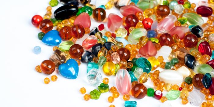 Perles de verre filé