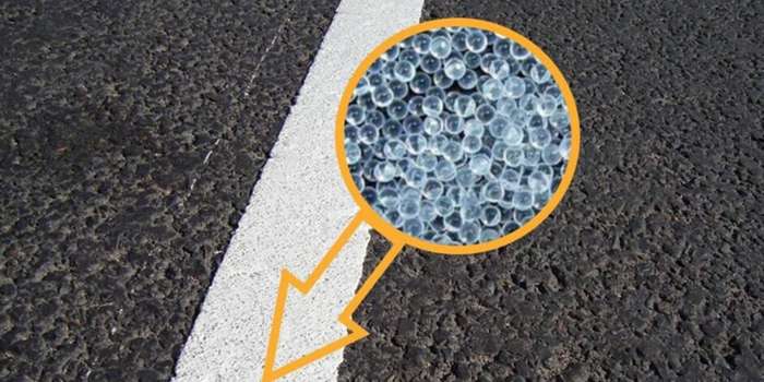 Perles de verre réfléchissantes