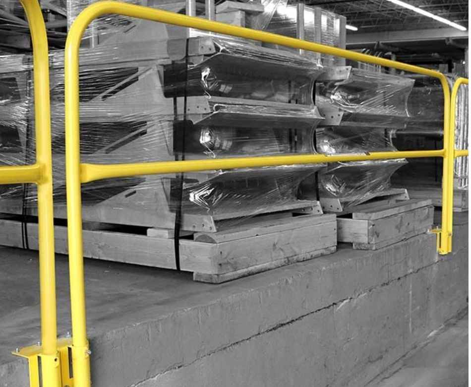 Removable Industrial Safety Guardrail Brackets