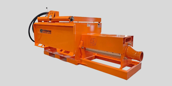 Бетононасос на салазках