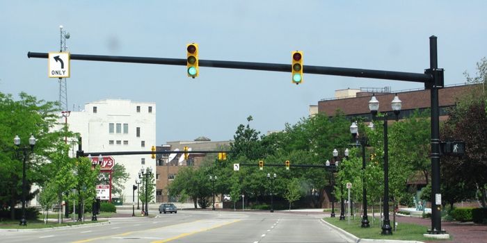 Poteau de signalisation