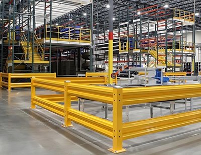 Warehouse Guard Rails Safeguarding hazardous areas
