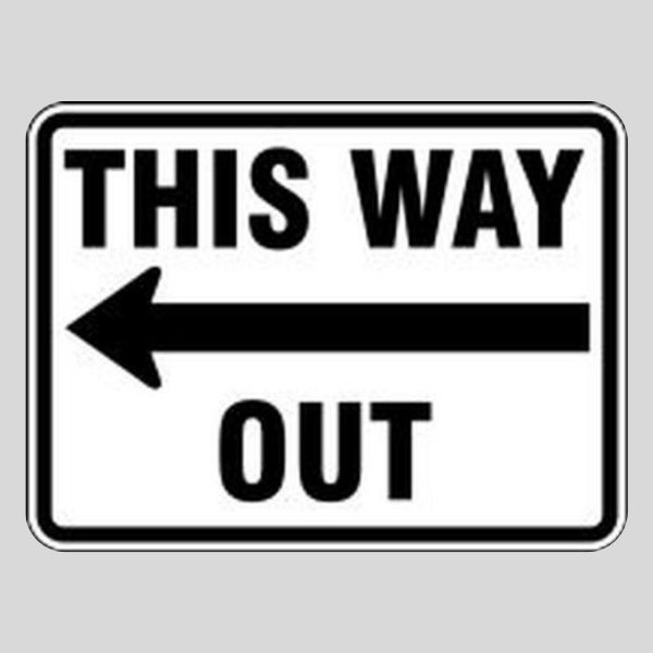 Way Out Sign