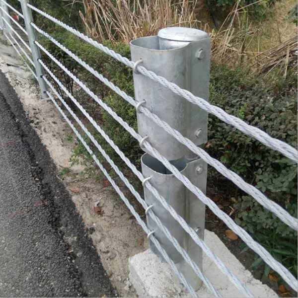 Wire Rope Crash Barrier