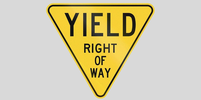 Vorfahrt gewähren Schilder